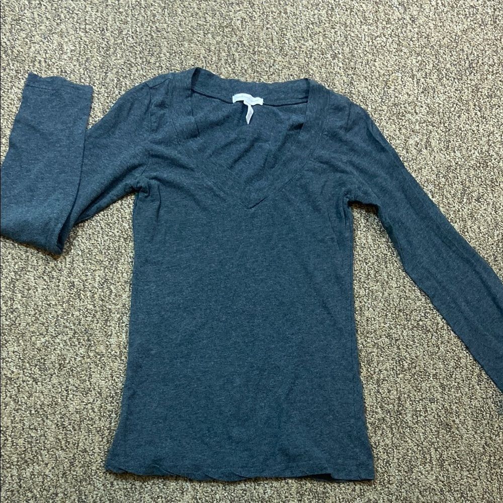 Ambiance Apparel Women's Blue Long Sleeve Top Size L